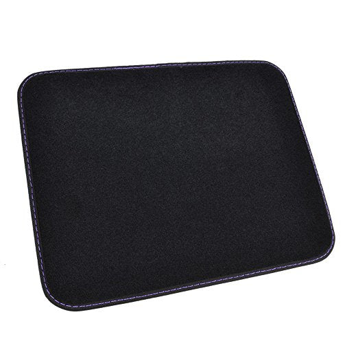 BDK Purple White Butterfly Design Carpet Car Floor Mats for Auto Van Truck SUV-4 Pieces Front & Rear Full Set with Rubber Backing-Universal Fit (MT-509-PP) - color: Purple White Butterfly