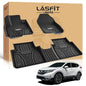 LASFIT Floor Mats for Honda CR-V CRV 2022 2021 2020 2019 2018 2017 (Gasoline & Hybrid), All Weather Custom Fit TPE Floor Liners, 1st & 2nd Row, Black (EX/EX-L/LX/Touring/Sport/Special Edition) - style: 2）For Honda CR-V | 2017-2022 | 1st & 2nd Row