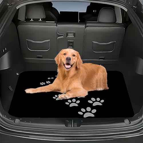Universal Car Trunk Mat 29" x 39", Gradient Claw Prints All Weather Trunk Protection Cargo Liner, Durable Cargo Mat Rear Trunk Liner,Stylish Vehicle Interior Accessories Suitable for Most Car Models - color: Gradient Claw Prints