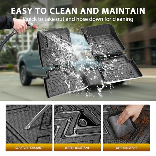 Floor Mats for 2022-2024 2025 2026 Ford Maverick Gas Model Accessories All Weather TPE Truck Bed Mat Tailgate Liner Protector Replacement Full Set for Maverick - size: 3)Ford Maverick Gas｜22-26｜Truck Full Set