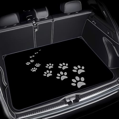 Universal Car Trunk Mat 29" x 39", Gradient Claw Prints All Weather Trunk Protection Cargo Liner, Durable Cargo Mat Rear Trunk Liner,Stylish Vehicle Interior Accessories Suitable for Most Car Models - color: Gradient Claw Prints