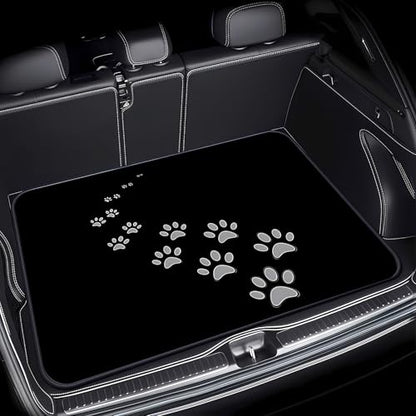 Universal Car Trunk Mat 29" x 39", Gradient Claw Prints All Weather Trunk Protection Cargo Liner, Durable Cargo Mat Rear Trunk Liner,Stylish Vehicle Interior Accessories Suitable for Most Car Models - color: Gradient Claw Prints