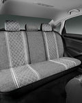 Road Comforts Baja Bench Seat Covers Grey Diamond Rear Blanket Seat Covers - Jacquard Fabric, Airbag Compatible, Universal Fits Car, Truck, SUV, and Vans - color: Rear Seat Gray