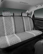 Road Comforts Baja Bench Seat Covers Grey Diamond Rear Blanket Seat Covers - Jacquard Fabric, Airbag Compatible, Universal Fits Car, Truck, SUV, and Vans - color: Rear Seat Gray