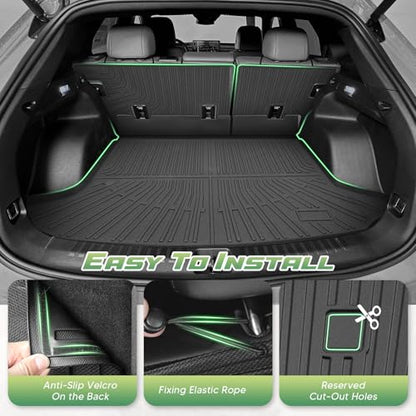 Cartist Floor Mats for Honda Prologue 2024 2025 2026, All Weather Cargo Liner for Prologue Accessories, Heavy Duty TPE Cargo Mats, Car Accessories - size: 4)Honda Prologue 24+ Full Set
