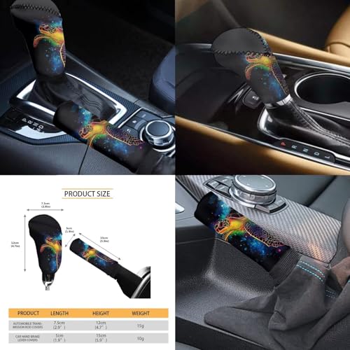 Animal Turtle Print Auto Front Rear Seat Protective Steering Wheel Cover Car Accessories Set for Cars Seat Covers 12pcs Seat Cover Set for Cars Car Armrest Cover Headrest Covers - color: Animal Turtle