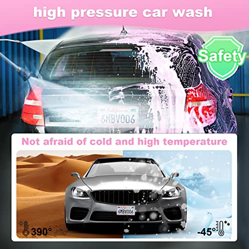 QUANQIUFEI 2 Pack Bling License Plate Frames for Women, Sparkly Rhinestone Diamond Car Accessories with Glitter Crystal Caps (Pink) - color: Pink