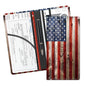 Leather Car Registration and Insurance Card Holder, Cute Car Accessories Vehicle Glove Box Car Organizer for Documents, Cards, License American Flag - color: American Flag