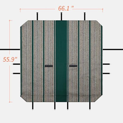West Coast Auto Car Seat Covers, Baja Saddle Blanket Car Accessories, Universal Fit for Ford, Chevrolet, Dodge, Bench Seats, and Full-Size Pickup Trucks (Green)