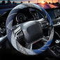 Valleycomfy Cloth Steering Wheel Covers for Women Bohemian Universal 15 inch Baja Blanket Enthic Blue - color: ClothD