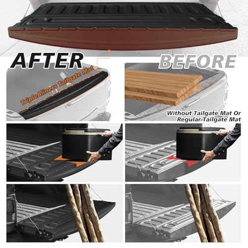 Truck Mat Compatible with 2020-2026 Chevy Silverado & GMC Sierra 2500/3500HD Multi-pro Accessories, Tailgate Mat Custom Fit All Weather Protection Pickup Liner, w/Tailgate Cap Protector - size: 1)Slv&Sra 2500|20-26|MP Tailgate Mat w/Cap Cover