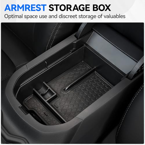 6PCS Center Console Organizer Tray for 2025 2024-2019 Toyota RAV4 Accessories, Armrest Storage Box, Driver Storage Drawer, Passenger Storage Mat Console Cup Holder Inserts for Toyota RAV4 - style: fit for Toyota Rav4 2019-2025