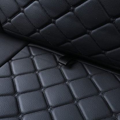 Tomatoman Tacoma Seat Covers Customized for 2005-2025 2026 Sport Extended SR V6 Pickup Truck, Waterproof Faux Leather Car Cushions(Rear Seat, Black) - color: Rear Seat/Black