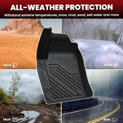 LASFIT Floor Mats & Seatback Mats & Cargo Mat for Nissan Kicks 2025-2026 FWD (Not Fit AWD & 2025 Kicks Play),All Weather TPE Custom Fit Durable Floor Liners for Kicks 2025-2026 S/SR/SV Car Mats - size: 1)For Nissan Kicks | 2025-2026 | FWD