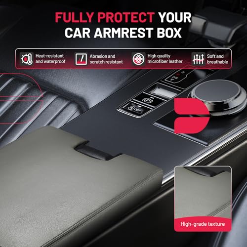 Center Console Lid Replacement Kit Compatible with Chevy Avalanche Silverado Suburban, Compatible with GMC Tahoe Sierra Yukon for 924835, 20864151, 20864153, 20864154, 924-835 - color: Rice White