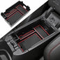Center Console Organizer Tray Compatible with Chevy Equinox 2018 2019 2020 2021 2023 2024 Accessories, Armrest Insert Secondary Storage Box (Not Fit 2025 2026) Red Trim - color: red