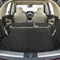 Waterproof Trunk Mat All Weather Cargo Liner 52" x 43" Universal Trimmable Tray Non Slip Interior Snow Rain Dust Rust Protection Heavy-Duty Black Rubber Rear Floor Carpet Cover Kids Dogs Pat Friendly