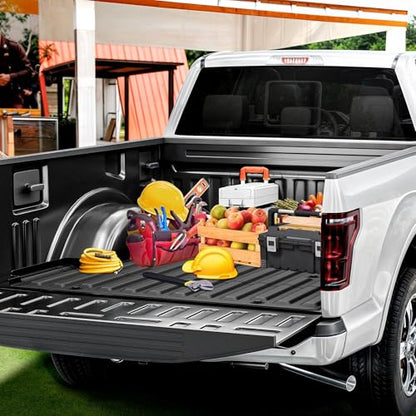 AUTOSAVER88 Truck Bed Mat Fit for 2015-2025 2026 Ford F150 & 2022-2026 F-150 Lightning 5.5 FT Vehicle CrewCab Bed Liner Accessories, TPE All Weather Custom Fit Heavy Duty Pickup Bed Liner, Black - style: 15-26 Ford F150/22-26 F-150 Lightning Bed Mat 5.5FT