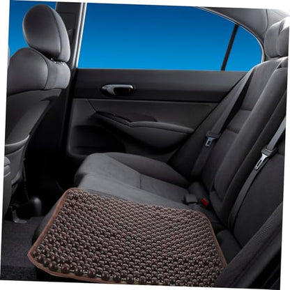 ULTECHNOVO Breathable Nonslip Car Seat Cushion Optimal Airflow Summer Ventilated Automotive Bead Pad for Comfortable Driving Compatible Vehicles