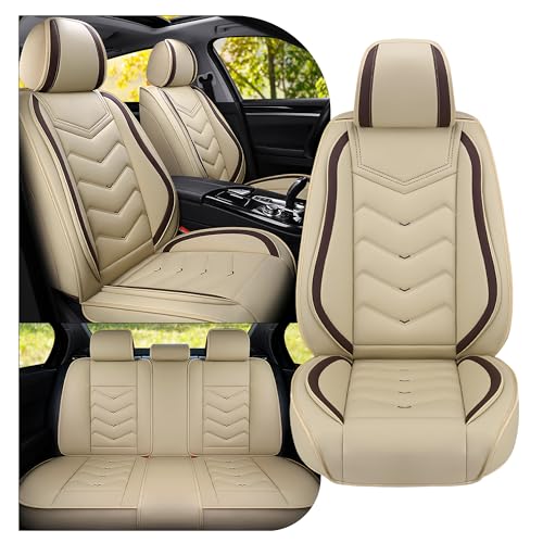 Car Seat Covers Fit for Ford F-150/F-250/F-350 2009-2026, Stylish Sport Seat Cover, Waterproof Wear-Resistant Premium Car Seat Cover，Ford F-150 Seat Covers. (Full Set/Beige) - color: Beige, size: Standard 5 Seats