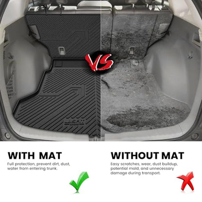 LASFIT Cargo Mat with Backrest Mat for Honda CRV 2012-2016, Custom Fit Trunk Mat, Waterproof All Weather, Kid & Pet Friendly, Easy Clean for Family Use, Black - style: 2）For Honda CR-V | 2012-2016 | Cargo Mat with Backrest Mat