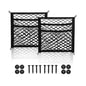 3 Layer Small Cargo Net,Cargo Storage Pocket Net, Mesh Elastic Pouch Organizer with Mounting Screws Hooks for Car,Rv, Trunk,Boats,SUV, Truck (2 Pack,11.8 x 9.8Inch,30 x25cm)