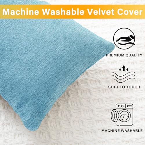 1 MIDDLE ONE 2 Pack Small Pillow, Cooling Memory Foam Mini Pillow 11 X 7 Inches for Sleeping, Travel, Nap and Neck, Knee, Lumbar Support, Tiny Cushion for Pet, Dogs (Blue) - color: Cooling Blue, size: 11x7 inch