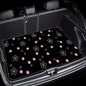 Universal Car Trunk Mat 29" x 39", Pink Simple Flowers All Weather Trunk Protection Cargo Liner, Durable Cargo Mat Rear Trunk Liner,Stylish Vehicle Interior Accessories Suitable for Most Car Models - color: Pink Simple Flowers