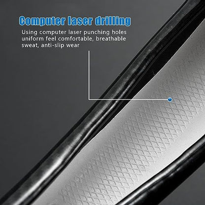 gunhunt 1 PC Car Breathable Steering Wheel Cover, Carbon Fiber Non-Slip Steering Wheel Protector, Wear -Resistant Steering Wheel Sleeve, Four Seasons Universal Steering Wheel Set (D -Shaped) - size: D shape