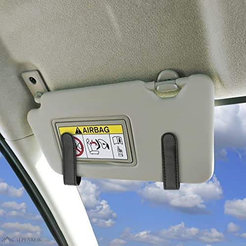9.1 × 4.7 x 1.5 Car Tissue Holder — PU Leather Sun Visor Tissue Holder for Car with Ergonomic Take-Out Port, Universal Fit — Refillable Napkin Storage with Metal Clip Mount, Quick Install in Seconds