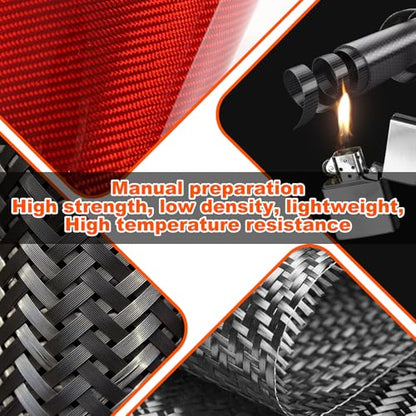 for Hummer EV Accessories Car Center Control Electronic Handbrake Trim Cover for Hummer EV 2024 2025+ Real Carbon Fiber Electronic Handbrake Switch Panel Trim (Red) - color: Red