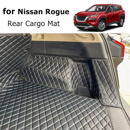 Cargo Mat Compatible with 2021-2026 Nissan Rogue Trunk Mat and Rear Backrest Mat Cargo Liners (not fit Rogue Sport)