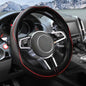Steering Wheel Cover,Car Accessories 14.5-15 Inch Leather Steering Wheel Cover,Anti-Slip Breathable Microfiber Leather Covers,Warm in Winter and Cool in Summer,Fit for Suvs (Black-Red) - color: Black&Red