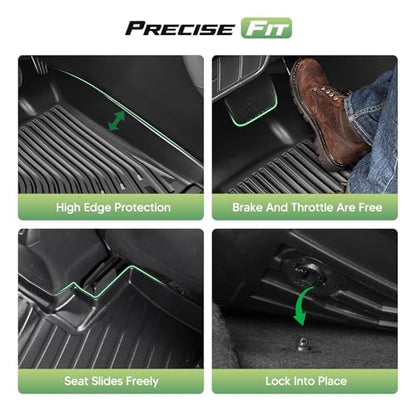 Volt Floor Mats - Car Mats for Chevy Volt 2016-2019, All Weather Floor Mats and Cargo Liner for Volt Accessories, Heavy Duty Rubber Mats, Car Accessories - size: 1)Chevy Volt 16-19 Full Set