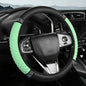 Bling Car Steering Wheel Cover, 15 Inch Rhinestones Soft Leather Elastic Steering Wheel Protector, Universal 15 Inch for Women Girls, Fit Vehicles, Sedans, SUVs, Vans, Trucks (Green) - color: Green