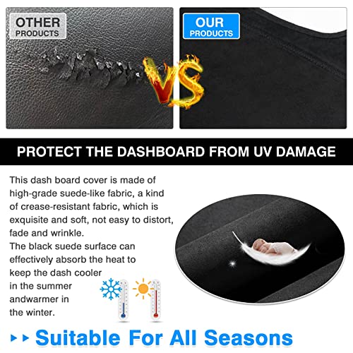 CARTIST Dash Cover Fits for Hyundai Santa Cruz 2022 2023 2024, Dashboard Mat for Santa Cruz Accessories with Non-Slip Silicone Backside - size: Hyundai Santa Cruz 2022-2024