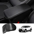 Autorder Center Console Cover for Chevy/Chevrolet Trailblazer 2021-2025 2026 Accessories Carbon Fiber Armrest Cover Anti-Scratch Middle Console Pad Leather Armrest Protector - size: 21-26 Chevy Trailblazer