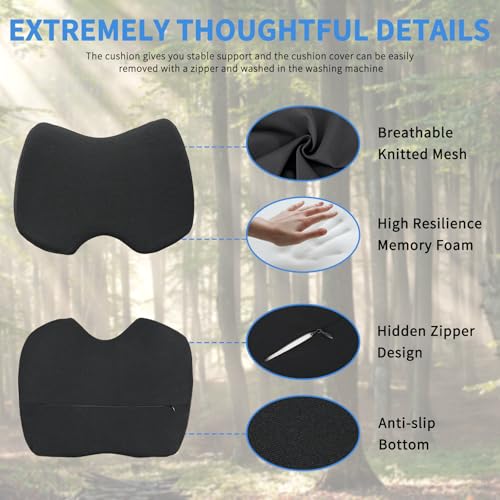 Nilight Car Seat Cushion Black Mesh Memory Foam Wedge Breathable Comfortable for Daily Driving Working Sciatica and Tailbone Pain Relief Improves Drive Visibility - color: Black Mesh