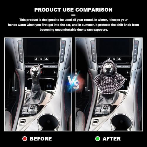 Universal Hoodie Car Gear Shift Cover, Funny Shifter Hoodie, Most Car Gear Shift Levers - color: qianniaogezi, size: 1 Piece