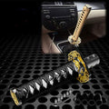 JDMBESTBOY Samurai Sword Black White Shift Knob Shifter Alloy Katana Adapter Universal 15cm - color: Black White, size: 15cm