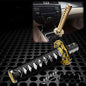 JDMBESTBOY Samurai Sword Black White Shift Knob Shifter Alloy Katana Adapter Universal 15cm - color: Black White, size: 15cm
