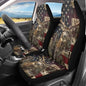 Car Front Seat Cover for Men 2 Pieces Set American Flag Deer Design Print Highly Elastic Automotive Seat Cover Anti Slip Towel Blanket for Trucks Sedans Van Skin-Friendly Soft - color: American Flag Deer Design Print