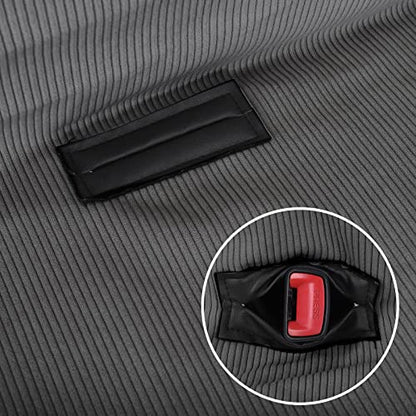 Leader Accessories Universal Car Solid Bench Seat Cover - Fit for Full Size Pickup Truck or Car Bench Seats Grey