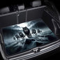 Universal Car Trunk Mat 29" x 39", The Wolf Family All Weather Trunk Protection Cargo Liner, Durable Cargo Mat Rear Trunk Liner, Stylish Vehicle Interior Accessories Suitable for Most Car Models - color: The Wolf Family