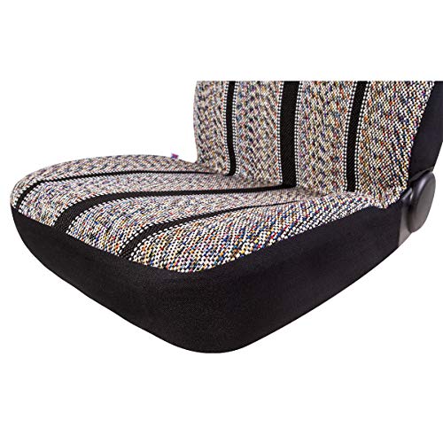 Baja Blanket Bucket Seat Cover for Car, Truck, Van, SUV - Airbag Compatible (2PCS Black) - color: Black