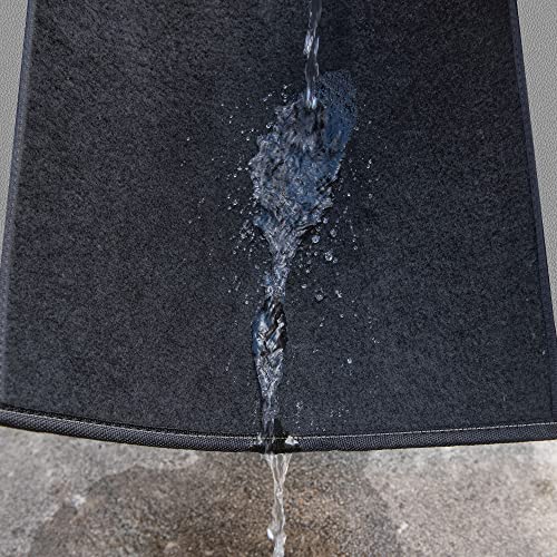 CAR PASS Rainbow Waterproof Universal Fit Faux Leather Car Carpet- Anti-Slip Nibbed Backing Floor Mats for SUV, Vans, Sedans, Trucks, Automotive Set of 4 (Black with Gray) - color: Gray
