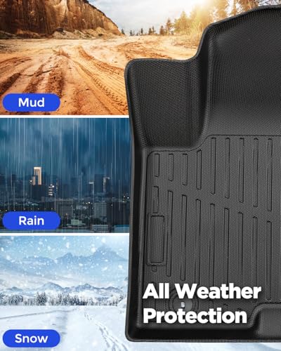 Custom Fit All-Weather Floor Mats & Cargo Liner & Rear Seat Back Protectors for Hyundai Tucson 2022-2026 (NOT Fit PHEV & N line) - Heavy-Duty TPE Liners, Full Coverage, Non-Slip Design Accessories - size: for Hyundai Tucson Car Floor Mats 2022-2026