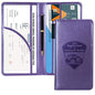 CoBak Car Registration and Insurance Holder - Vehicle Glove Box Car Organizer,Auto Truck Comparment Accessories Case with Magnetic Closure for Driver License,Cards - color: L-Purple