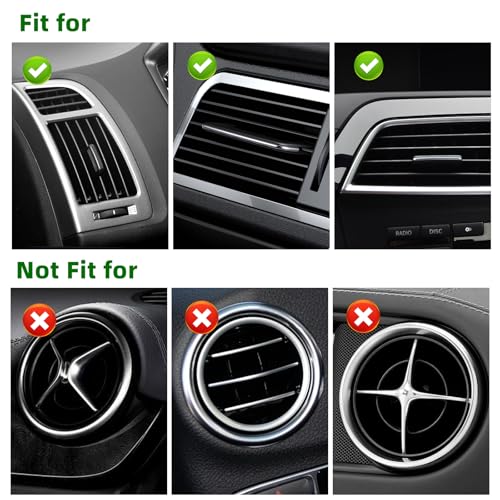 NBTEPEM Bling Car Air Conditioner Decoration Strip for Vent Outlet, 10 PCS Universal Rhinestone Car Vent Outlet Trim Decorations, Bling Interior Accessories for Women and Girls (Green) - color: Green