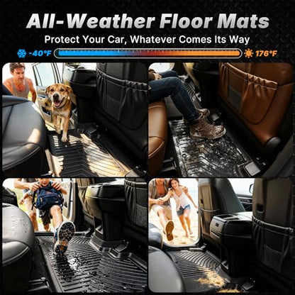 OEDRO Floor Mats Cargo Liner Fit for 2013-2024 Toyota 4Runner 5-Seater, Custom Fit TPE All Weather Floor Liners Trunk Mat with Backrest Mat for 4Runner Accessories, Car Mat Full Set, Black - style: 13-24 4Runner Full Set W/ Backrest Mat 5 Seats